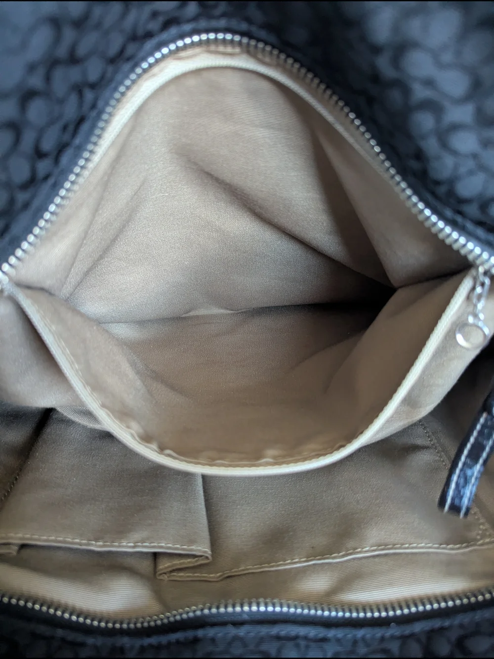 Vintage Coach Signature Gallery Jacquard Tote Bag